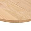 vidaXL Table Top 120x60x2 cm Solid Wood Oak Oval