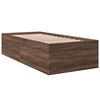vidaXL Bed Frame without Mattress Brown Oak 90x200 cm