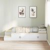 vidaXL Storage Bed Frame with Storage White 80 cm Engineered Wood