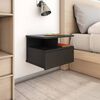 vidaXL Floating Nightstand Black 40x31x27cm Engineered Wood