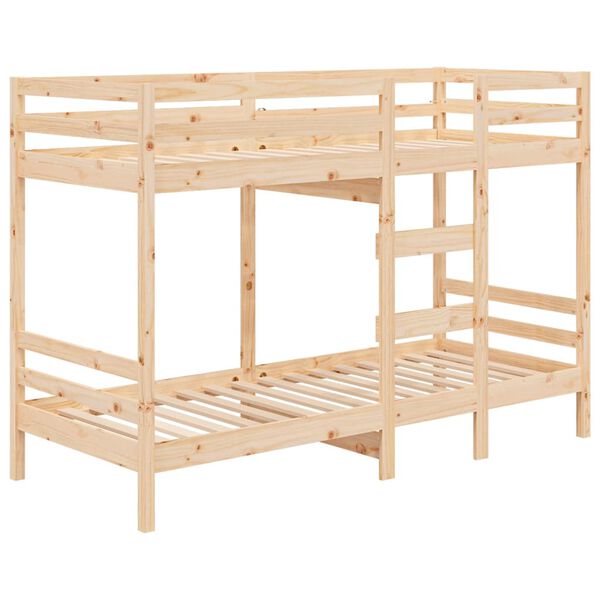 vidaXL Bunk Bed without Mattress 90x190 cm Single Solid Wood Pine