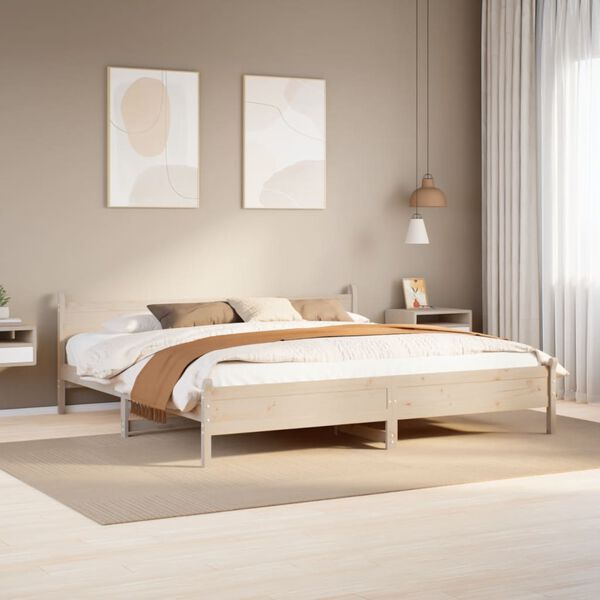 vidaXL Bed Frame without Mattress 200x200 cm Solid Wood Pine