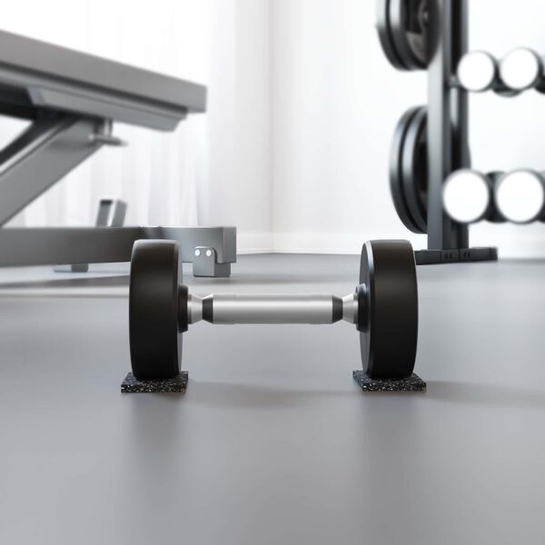 vidaXL Rubber Roller Black 2000 x 10 x 0.6 cm Rubber