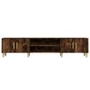 vidaXL TV Cabinet Smoked Oak 180x31.5x40 cm Engineered Wood