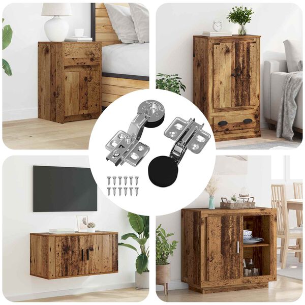 vidaXL Hinge 2 pcs Silver 35 mm Iron