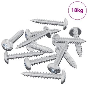 vidaXL Self Tapping Nail 9231 pcs Zinc-coated Steel