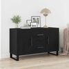 vidaXL Sideboard Black oak 100 x 36 x 60 cm Engineered wood