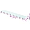 vidaXL Shelf Panel Glass Clear 80x15 cm