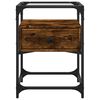 vidaXL Bedside Cabinets 2 pcs Smoked Oak 40x40x55 cm Engineered Wood