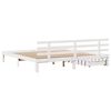 vidaXL Bed Frame with Drawers without Mattress White 180x200 cm Super King