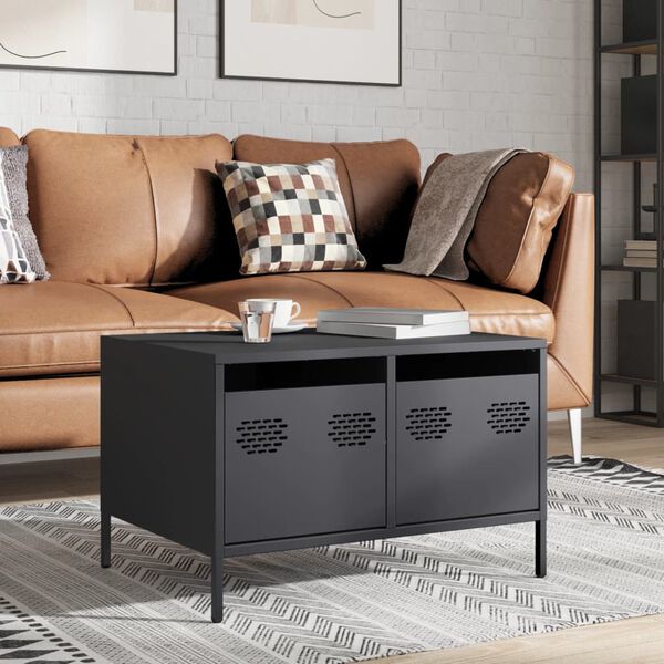 vidaXL TV Cabinet Anthracite 68x50x43.5 cm Cold-rolled Steel