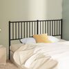 vidaXL Metal Headboard Black 160 cm