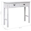 vidaXL Console Table Antique White 90x30x77 cm Wood