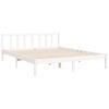 vidaXL Bed Frame without Mattress White 160x200 cm Solid Wood Pine