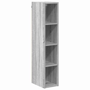 vidaXL Hanging Cabinet Grey Sonoma 20 x 29.5 x 100 cm Engineered Wood
