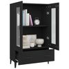 vidaXL Highboard Black 70x31x115 cm Engineered Wood
