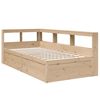 vidaXL Bookcase Bed without Mattress 75x190cm Solid Wood Pine