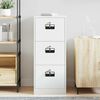vidaXL File Cabinet White 44 x 50 x 106.5 cm Cold-Rolled Steel