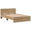 vidaXL Bed Frame Artisan Oak 193 x 125 x 70 cm Engineered Wood