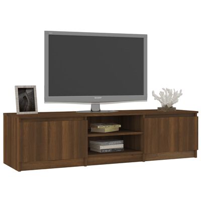 vidaXL TV Cabinet Brown Oak 140x40x35.5 cm Engineered Wood