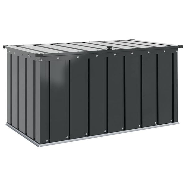 vidaXL Garden Storage Box Black 101 x 56.5 x 50 cm Steel