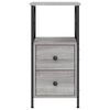 vidaXL Bedside Cabinets 2 pcs Grey Sonoma 34x35.5x70 cm Engineered Wood