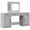 vidaXL Dressing Table 3 pcs Grey 78.5 x 41 x 135 cm Engineered Wood