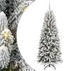 vidaXL Artificial Christmas Tree White 210 cm