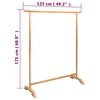 vidaXL Clothes Rack 125x175 cm Solid Oak Wood