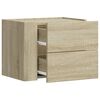 vidaXL Wall-mounted Bedside Cabinet Sonoma Oak 45x30x35 cm