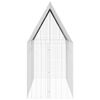 vidaXL Rabbit Cage Silver 400 x 100 x 210 cm Galvanised Steel