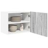 vidaXL Hanging Cabinet with Door Grey Sonoma and White 50 x 31 x 40 cm