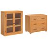 vidaXL Storage Furniture Set with Drawer Brown Engineered wood