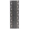 vidaXL Runner Rug FLORNES Woven Grey Zigzag 67 x 150 cm PP 7 mm