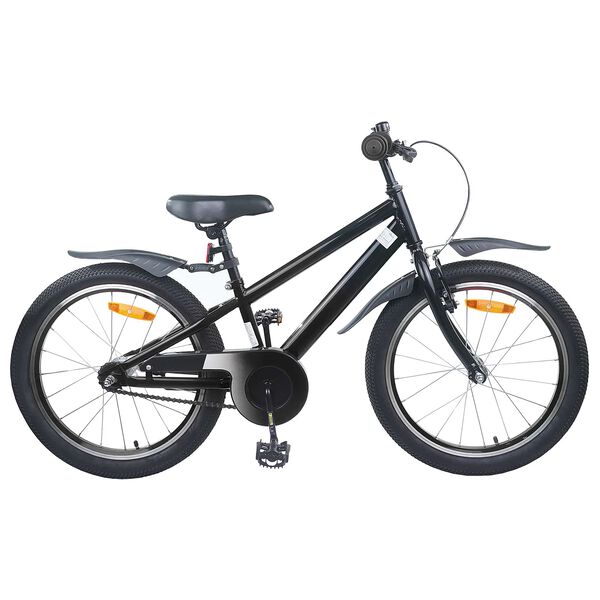 vidaXL Kids Bike 18'' for 5-7 Years Old Black