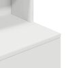 vidaXL Bedside Cabinet White 39x35x125 cm Engineered Wood