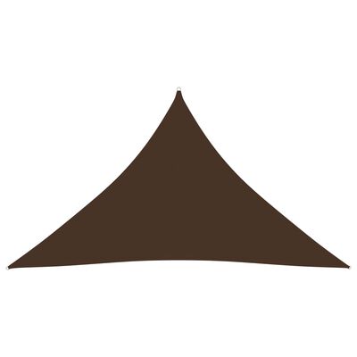 vidaXL Sunshade Sail Oxford Fabric Triangular 5x5x6 m Brown