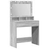 vidaXL Dressing Table Grey Sonoma 78.5 x 41 x 135 cm Engineered Wood