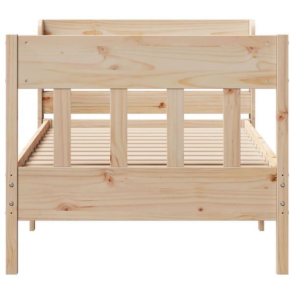vidaXL Bed Frame without Mattress 90x200 cm Solid Wood Pine