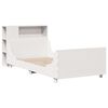 vidaXL Bed Frame without Mattress White 100x200 cm Solid Wood Pine