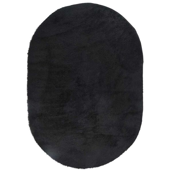 vidaXL Shaggy Rug High Pile NAVARRA Black 300x200 cm Polyester