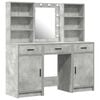 vidaXL Dressing Table Set 3 pcs Concrete Grey Engineered Wood