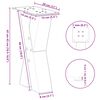 vidaXL Coffee Table Legs X-Shaped 2 pcs White 28x(42-43) cm Steel