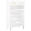 vidaXL Shoe Cabinet White 60x35x105 cm Engineered Wood