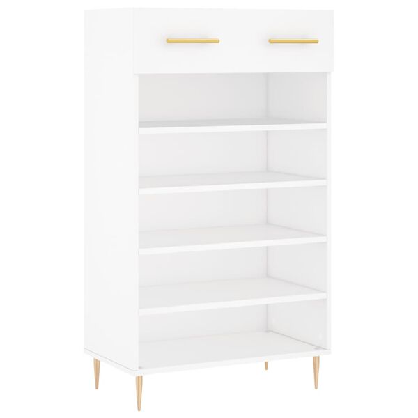 vidaXL Shoe Cabinet White 60x35x105 cm Engineered Wood