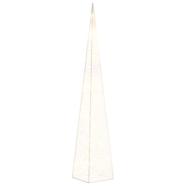 vidaXL Christmas Light Cone 30 LEDs Warm White 60 cm Acrylic