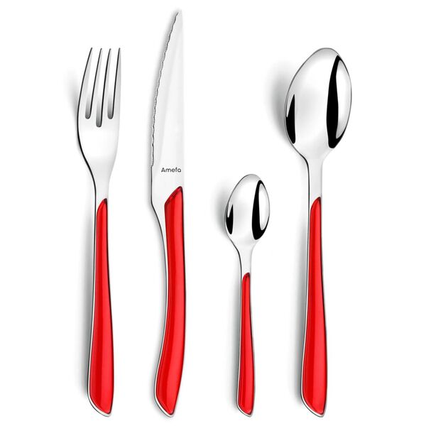 Amefa 24 Piece Cutlery Set Eclat Red
