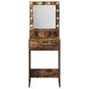 vidaXL Dressing Table Smoked Oak 50 x 41 x 135 cm Engineered Wood