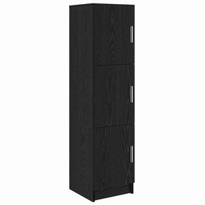 vidaXL Highboard Black Oak 31.5 x 32 x 122.5 cm