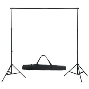 vidaXL Telescopic Background System 155-300 cm
